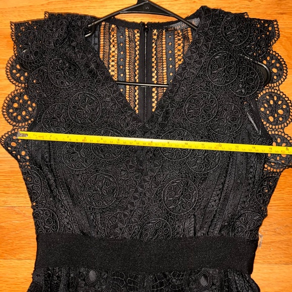 Price firm! new boutique size small mad for love black lace jumpsuit! - Picture 7 of 11